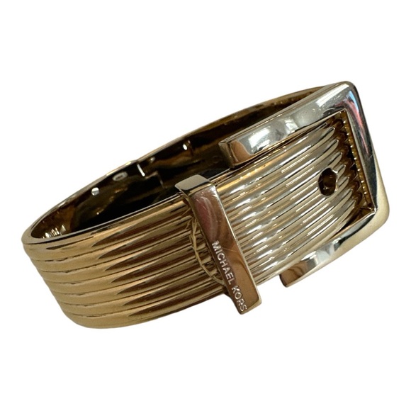 Michael Kors | Statement Gold-Tone Buckle Bangle / Bracelet - Picture 2 of 16